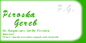 piroska gereb business card